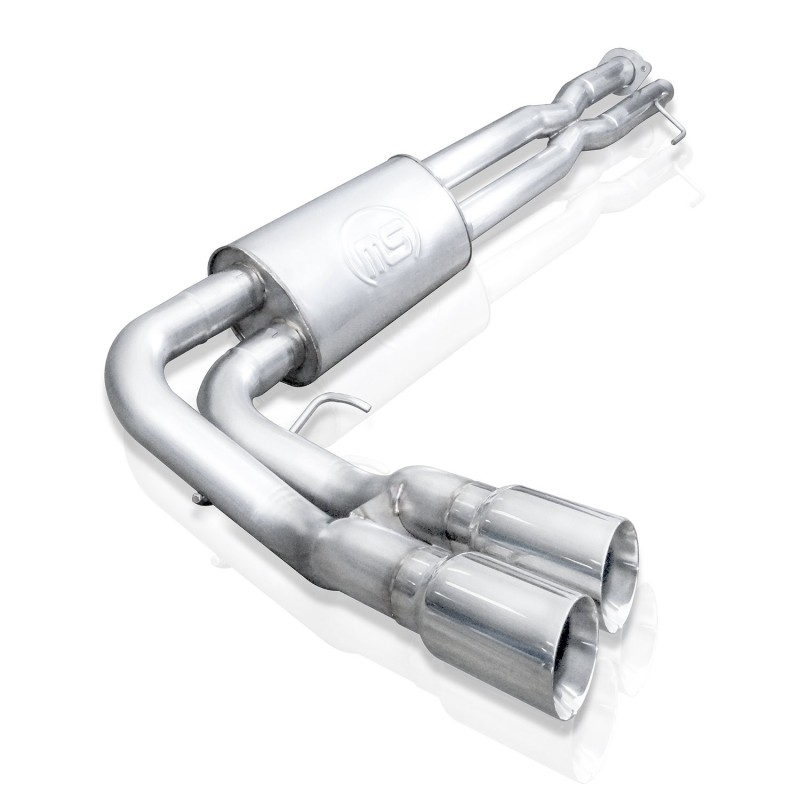 Ford F-250 Performance Exhaust - Rear - Stainless Works - Cat Back, Lightning Exit, Dual Exit, X-Pipe, S-Tube Mufflers - Polished - `17-`20 Ford F-250 Performance Exhaust - Rear - Stainless Works - Cat Back, Lightning Exit, Dual Exit, X-Pipe, S-Tube Mufflers - Polished - `17-`20